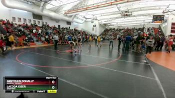 140 lbs Round 3 - Gretchen Donally, Huntley Project vs Lacoda Kiser, Shoshoni