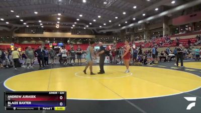 220 lbs Cons. Round 5 - Andrew Jurasek, TX vs Blaize Baxter, OK