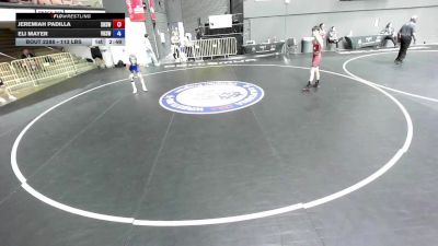 113 lbs Cons. Round 1 - Jeremiah Padilla, Sanger High School Wrestling vs Eli Mayer, Vacaville High School Wrestling