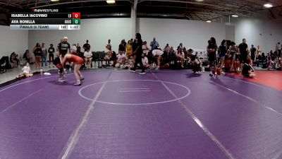 110 lbs Finals (8 Team) - Isabella Iacovino, EsteBuilt vs Ava Bonilla, Ground Up USA