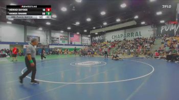 190 lbs 3rd Place Match - Hamza Shams, Murrieta Mesa vs Hewad Saydee, Vista Murrieta