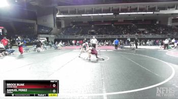 138 lbs Cons. Round 5 - Brock Buak, Union Mine vs Samuel Perez, Sierra