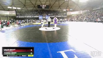 Girls 3A/4A 155 Cons. Round 5 - Chloe Bayley, Issaquah (Girls) vs Marissa Denke, Glacier Peak (Girls)