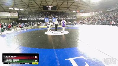 Girls 3A/4A 155 Cons. Round 5 - Chloe Bayley, Issaquah (Girls) vs Marissa Denke, Glacier Peak (Girls)