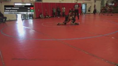 141 lbs Cons. Round 3 - Manny Ramirez, Santa Ana College vs Louis Apodaca, Cuesta