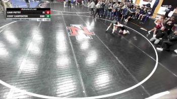 126 lbs Champ. Round 1 - Liam Pettit, Priest River vs Cody Carpenter, Rocky Mountain