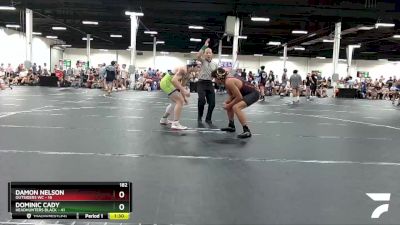182 lbs Round 4 (6 Team) - Damon Nelson, Outsiders WC vs Dominic Cady, Headhunters Black