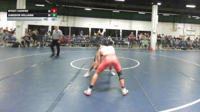 128 lbs Consi Of 16 #2 - Wyatt Cooper, GA vs Jameson Williams, NV