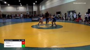 160 lbs Quarterfinal - Dylan Blake, Purnell Swett High School Wrestling vs Toby Maddux, Georgia