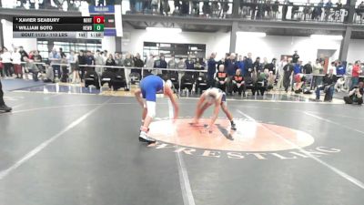 110 lbs Semifinal - Xavier Seabury, North Babylon vs William Soto, Newburgh Free Academy