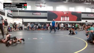 55 lbs 1st Place Match - Gunner Seckinger, KC Elite Training Center vs Waylon Lawson, Eastside Youth Wrestling