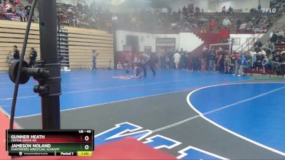 49 lbs Champ. Round 1 - Jameson Noland, Contenders Wrestling Acadamy vs Gunner Heath, Center Grove WC