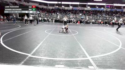 53 lbs Consi Of 8 #2 - Lane Pankaskie, Claremore WC vs Gunner Seckinger, Mighty Warrior Wr Ac