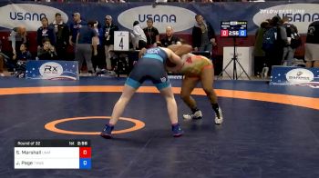 62 kg Prelims - Shanayah Marshall, Unattached vs Jennifer Page, Titan Mercury Wrestling Club