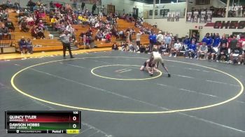 106 lbs Quarters & 1st Wb (16 Team) - Quincy Tyler, Bainbridge vs Dawson Hobbs, West Laurens