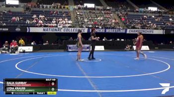 155 lbs Quarterfinal - Dalia Garibay, Colorado Mesa University vs Lydia Krauss, Northern Michigan University