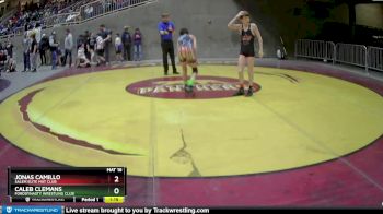 100 lbs Quarterfinal - Jonas Camillo, Salem Elite Mat Club vs Caleb Clemans, FordDynasty Wrestling Club