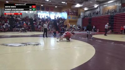 184 lbs Champ. Round 1 - Justin Wirtz, Coe vs Robert Stickelmaier, St. Ambrose University