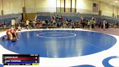 106 lbs Cons. Semi - Carson Blum, MI vs Aiden Thompson, PA