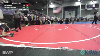 52-55 lbs Final - Drew Price, Team Tulsa Wrestling Club vs Chapman Butler, Mannford Pirate Youth Wrestling