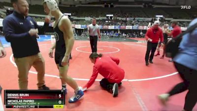 126 lbs Quarters & Wb (16 Team) - Dennis Bruin, Grassfield vs Nicholas Papiro, Delaware Military Academy