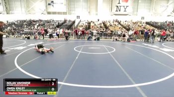 86 lbs Cons. Round 4 - Nolan Vavonese, Quaker Wrestling Club vs Owen Kinley, Columbia Youth Wrestling Club