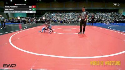 40 lbs Consi Of 4 - Karilyn Lopez, Iron Eagle Wrestling Club vs Eve Lopez, Black Fox Academy