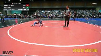 40 lbs Consi Of 4 - Karilyn Lopez, Iron Eagle Wrestling Club vs Eve Lopez, Black Fox Academy