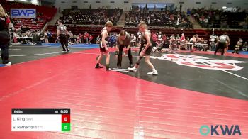 64 lbs Quarterfinal - Liam King, Broken Arrow Wrestling Club vs Stetson Rutherford, Grove Takedown Club