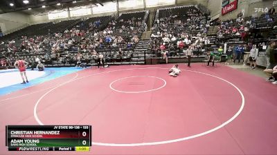 135 lbs Champ. Round 2 - Adam Young, Davis High School vs Christian Hernandez, Syracuse High School