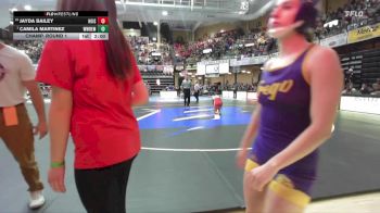 110 lbs Champ. Round 1 - Camila Martinez, Whitewater-Remington Hs vs Jayda Bailey, Hoisington HS