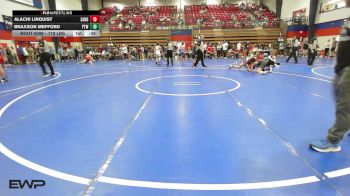 119 lbs 3rd Place - Alachi Linquist, Sand Springs JH (SS) vs Braxson Mefford, Pryor Tigers Wrestling