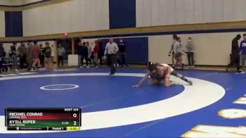 184 lbs Quarterfinal - Michael Conrad, Stevens Tech vs Ky`ell Roper, Unattached