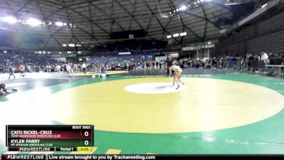 84 lbs 3rd Place Match - Kyler Parry, Mt Spokane Wrestling Club vs Cato Rickel-Cruz, Team Aggression Wrestling Club