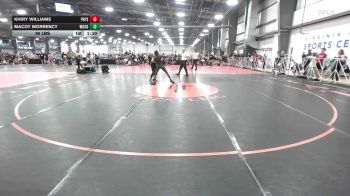 95 lbs Rr Rnd 1 - Khiry Williams, Peer Pressure Elite - MS vs Macoy Morrency, Woodshed Wrestling Club - MS