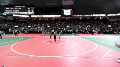 49 lbs Quarterfinal - Braxsley Stetler, BLM1 vs Gianna Dunbar, BLM1