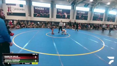 106 lbs Cons. Round 1 - Marilyn Valle, Texas Wrestling Academy vs Joshua Morgan, Texas Select Wrestling