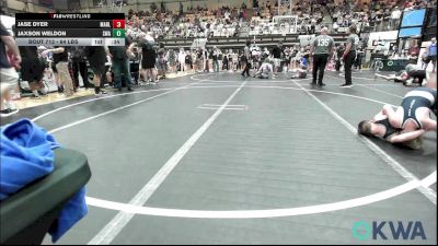 64 lbs Quarterfinal - Jase Dyer, Marlow Outlaws vs Jaxson Weldon, Shelton Wrestling Academy
