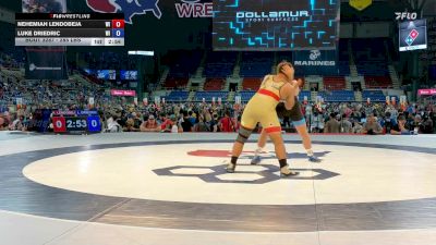 285 lbs Cons. Sub-rd Of 16 - Nehemiah Lendobeja, WI vs Luke Driedric, WI