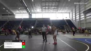 132 lbs Consi Of 16 #1 - Andre Cabanilla, PQ Pinners vs Gabe Williams, Gold Rush