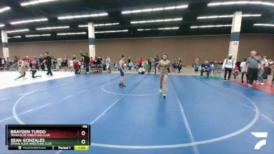 98 lbs 1st Place Match - Brayden Turdo, Texas Elite Wrestling Club vs Sean Gonzales, Spring Klein Wrestling Club