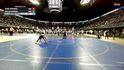 160 lbs Round Of 32 - Zane Johnson, Governor Mifflin vs Dallin Horner, Derry