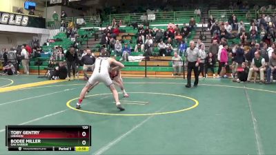 120 lbs Cons. Round 6 - Bodee Miller, OAK HARBOR vs Toby Gentry, LEBANON