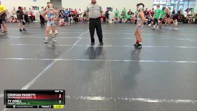 88 lbs Round 3 (6 Team) - Crisman Passetti, Tallahassee War Noles vs Ty Odell, Finger Lakes Elite