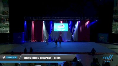 Lions Cheer Company - Cubs [2021 L1.1 Tiny - PREP Day 1] 2021 The American Gateway DI & DII