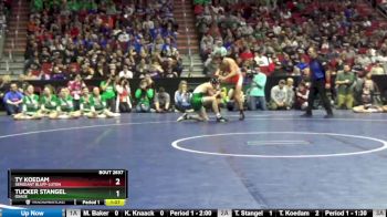 2A-145 lbs 1st Place Match - Tucker Stangel, Osage vs Ty Koedam, Sergeant Bluff-Luton