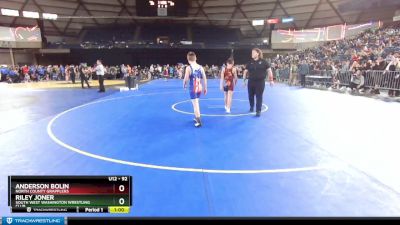 92 lbs Cons. Round 2 - Riley Joner, South West Washington Wrestling Club vs Anderson Bolin, North County Grapplers