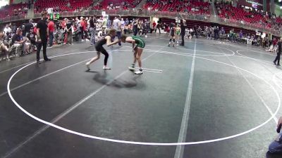 95 lbs 1st Place Match - Madilyn Sauer, Mitchell Wrestling Club vs Braelynn Furman, O`Neill Leprechaun Wrestling