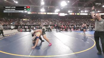 6A 285 lbs 5th Place Match - Wesley Layne, Capital vs Oliver Byrns, Capital