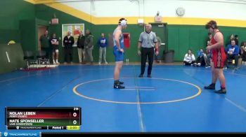 215 lbs Champ. Round 1 - Nate Sponseller, Lake (Uniontown) vs Nolan Leben, Perry (Perry)